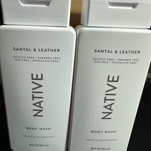 Native Santal & Leather Body Wash — White 18oz